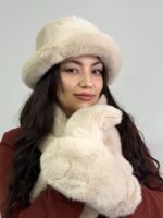 Kürk Detaylı 3’lü Kış Aksesuar Seti – Şapka, Boyunluk ve Eldiven - Görsel 14