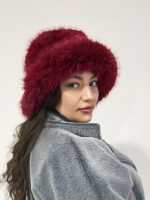 Kürk Dokulu Kadın Kalpak Şapka - Görsel 10